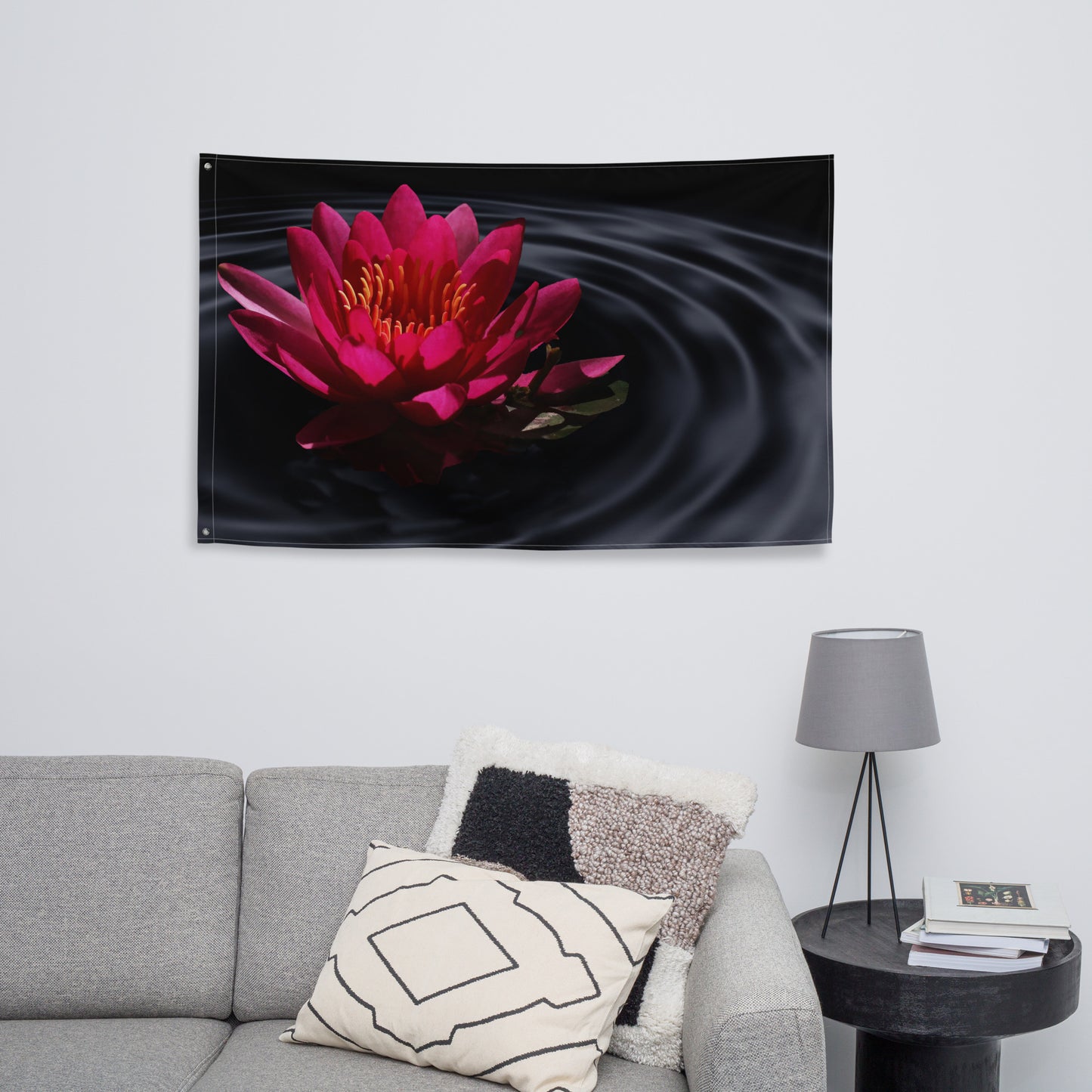 Lily Flower Art Painting Flag Tapestry