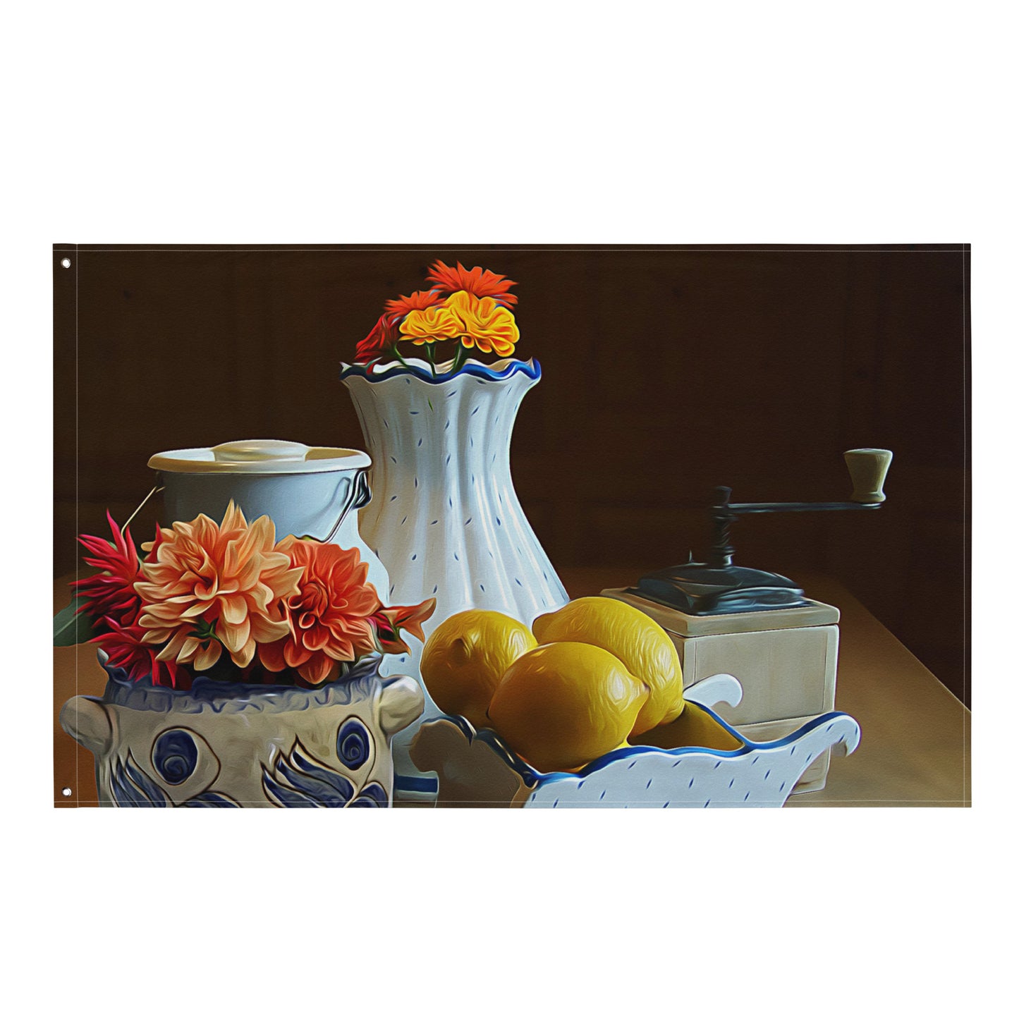 Still Life Painting 3 Flag Tapestry