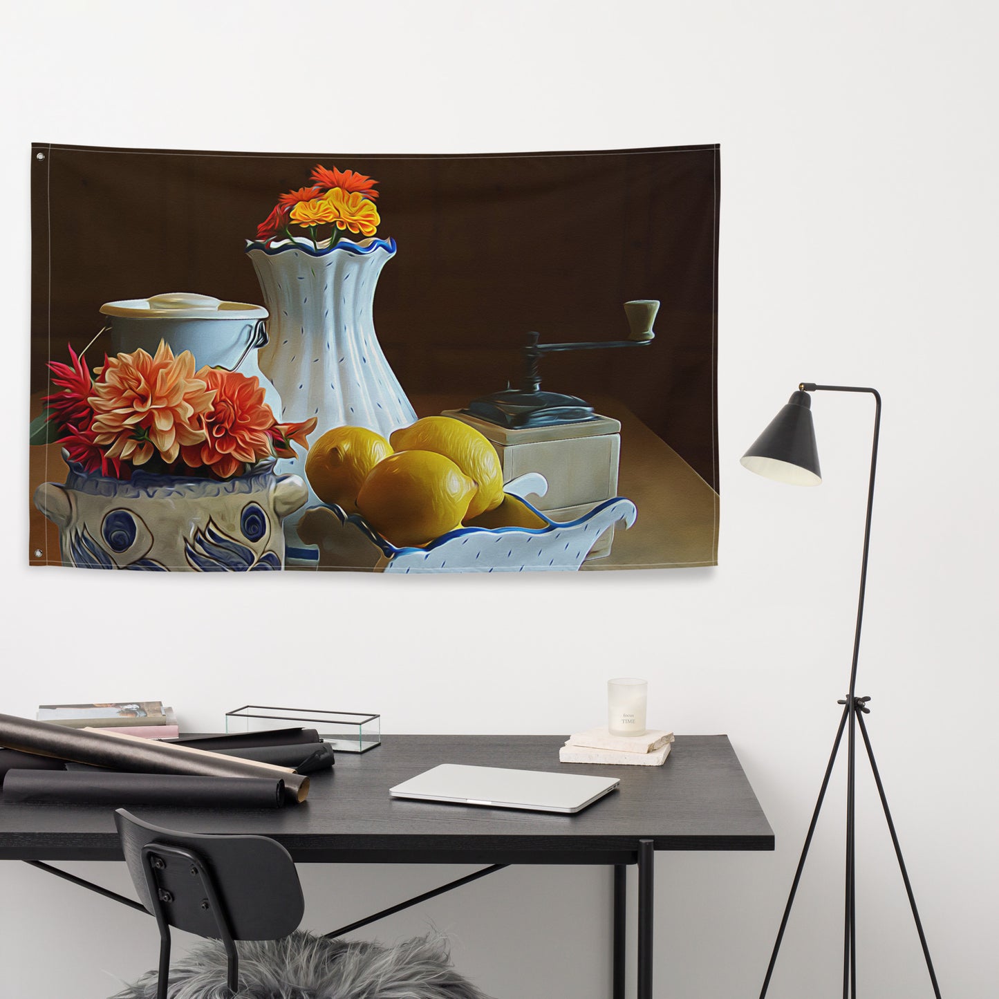 Still Life Painting 3 Flag Tapestry