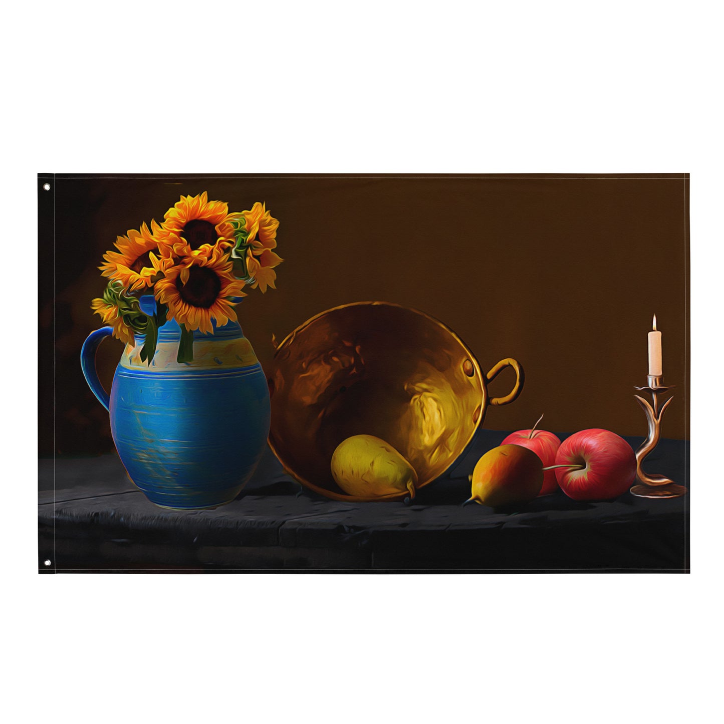Wok Still Life Painting Flag Tapestry