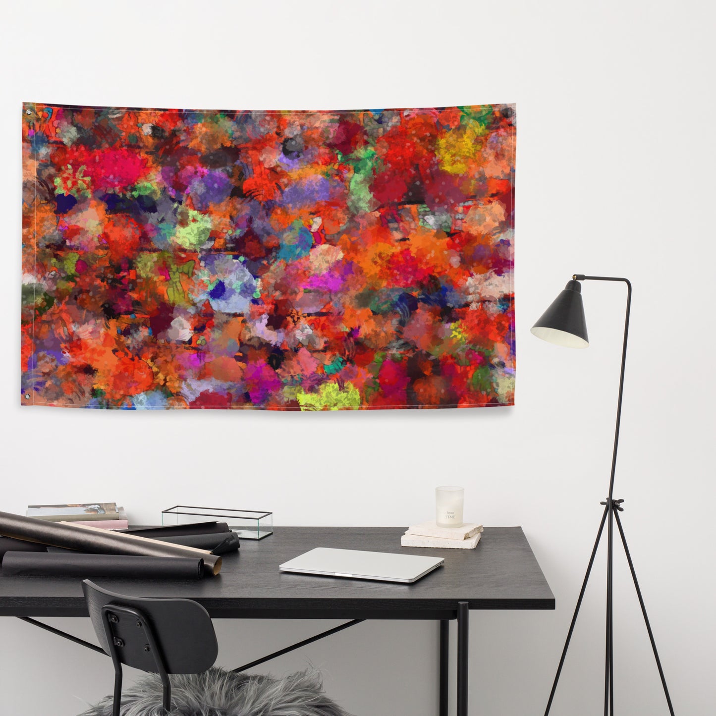 Modern Abstract Art Painting Flag Tapestry