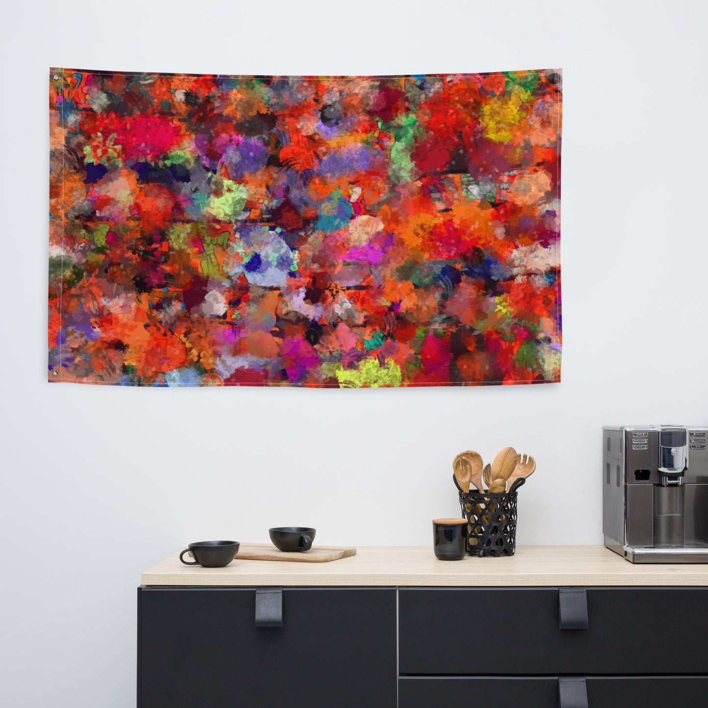 Modern Abstract Art Painting Flag Tapestry