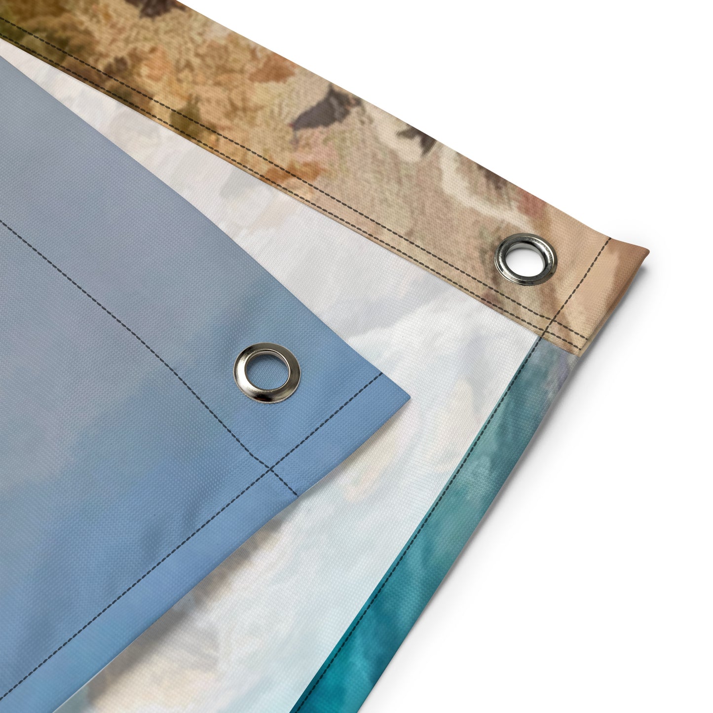 Fisherman Boat Painting Flag Tapestry