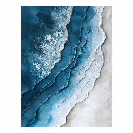 Beach textured Canvas Art Print