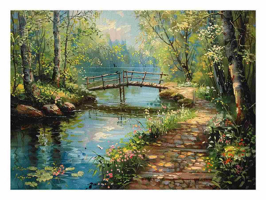 Along The Way landscape Canvas painting Print