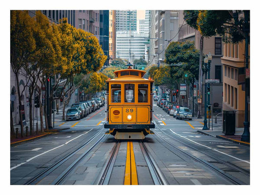 San Francisco Cable Car Canvas Art Print