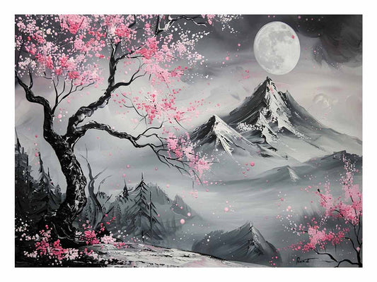 Cherry Blossom Tree Canvas Art Print