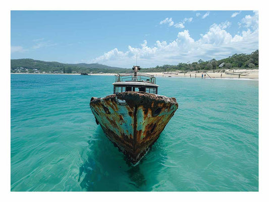 Tangalooma Wrecks Canvas Art Print