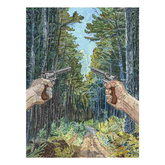 Two Guns Canvas Art Print