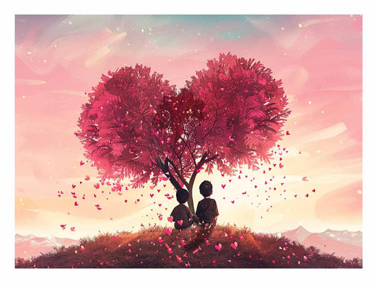 Love Tree Canvas Art Print