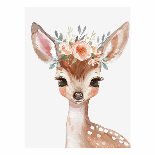 Baby Deer Canvas Art Print