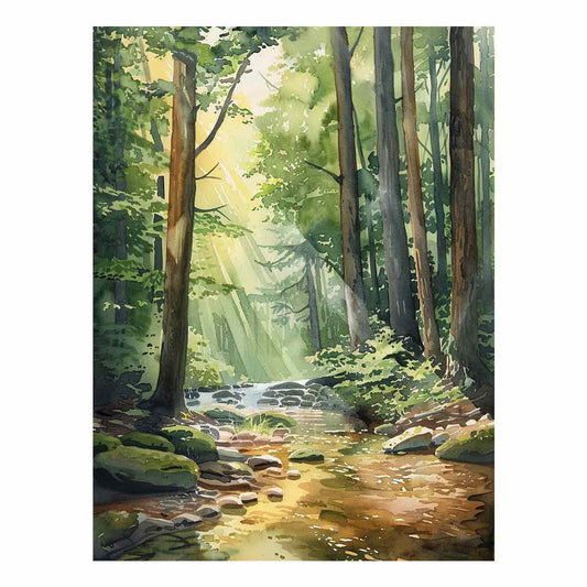 Forest Path Canvas Art Print