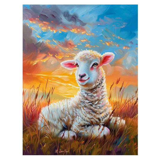 Baby Sheep Canvas Art Print