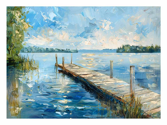 Lake Dockscape Wall Art