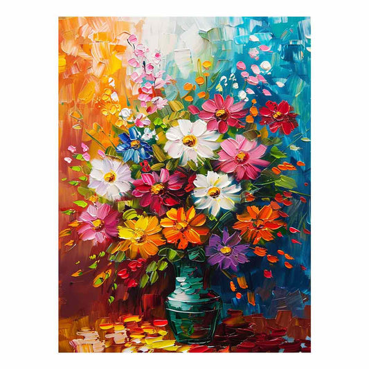 Vase of Flowers Canvas Art Print