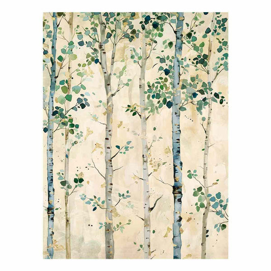 White Birchtrees Canvas Art Print