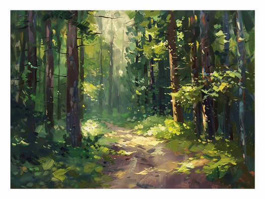Forest Path Wall Art painting