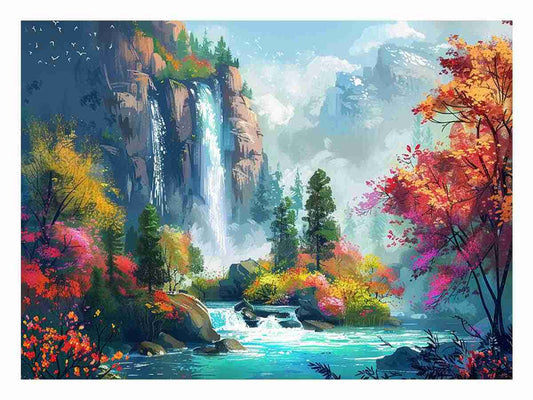 Waterfall Canvas Art Print