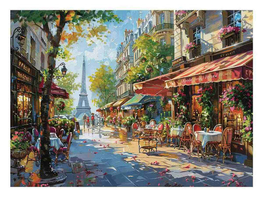 Paris Street Canvas Painting