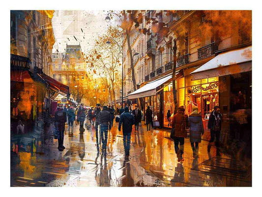 paris Street Wall Art print Painting