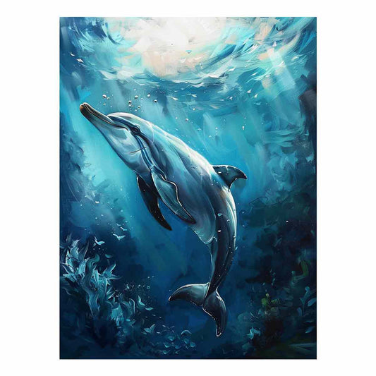 Dolphin Canvas Painting