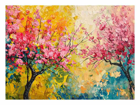 Spring Trees Canvas Art Print