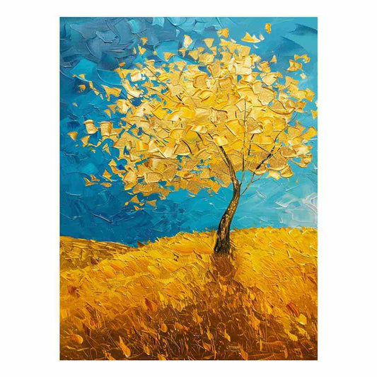 Golden Tree Canvas Art Print