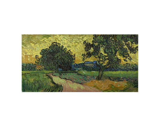Landscape At Twilight By Van Gogh Canvas Print