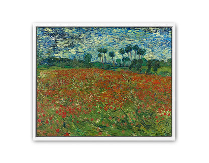 Poppy Field By Vincent Van Gogh Canvas Print