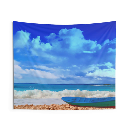 Boat and Sea Tapestry