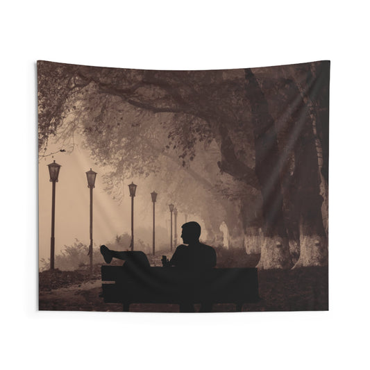 Street light Greece Tapestry