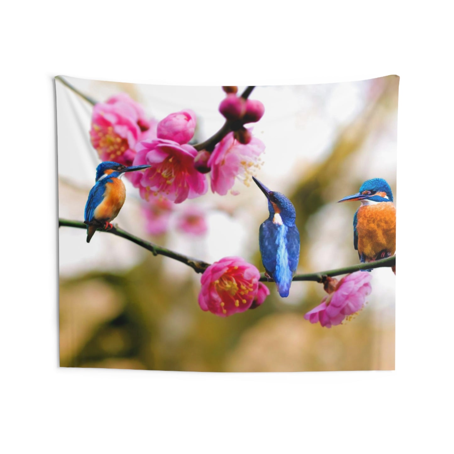 Kingfisher Bird Tapestry