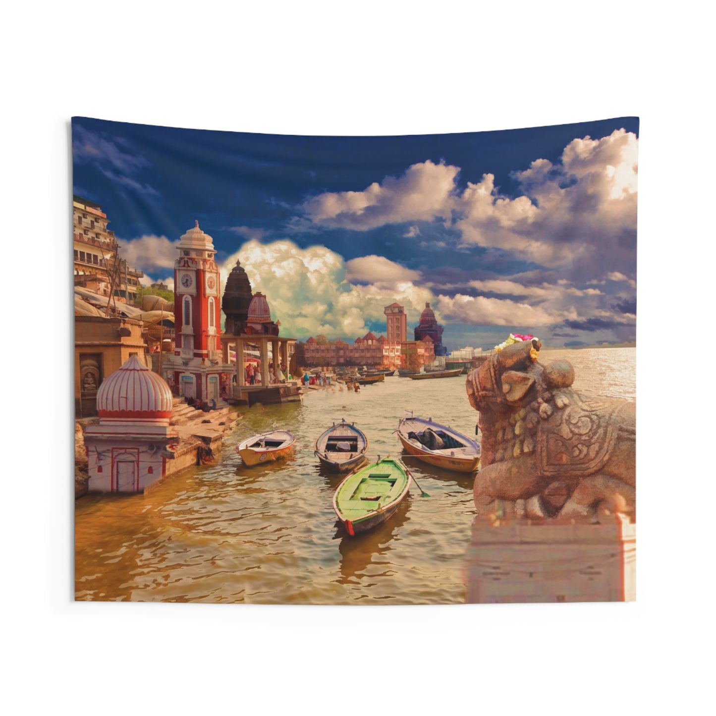 Ganga River Varanasi Tapestry