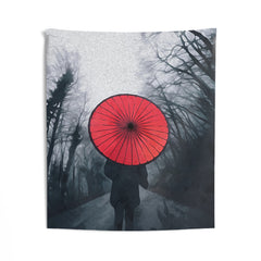 Red Umbrella Tapestry
