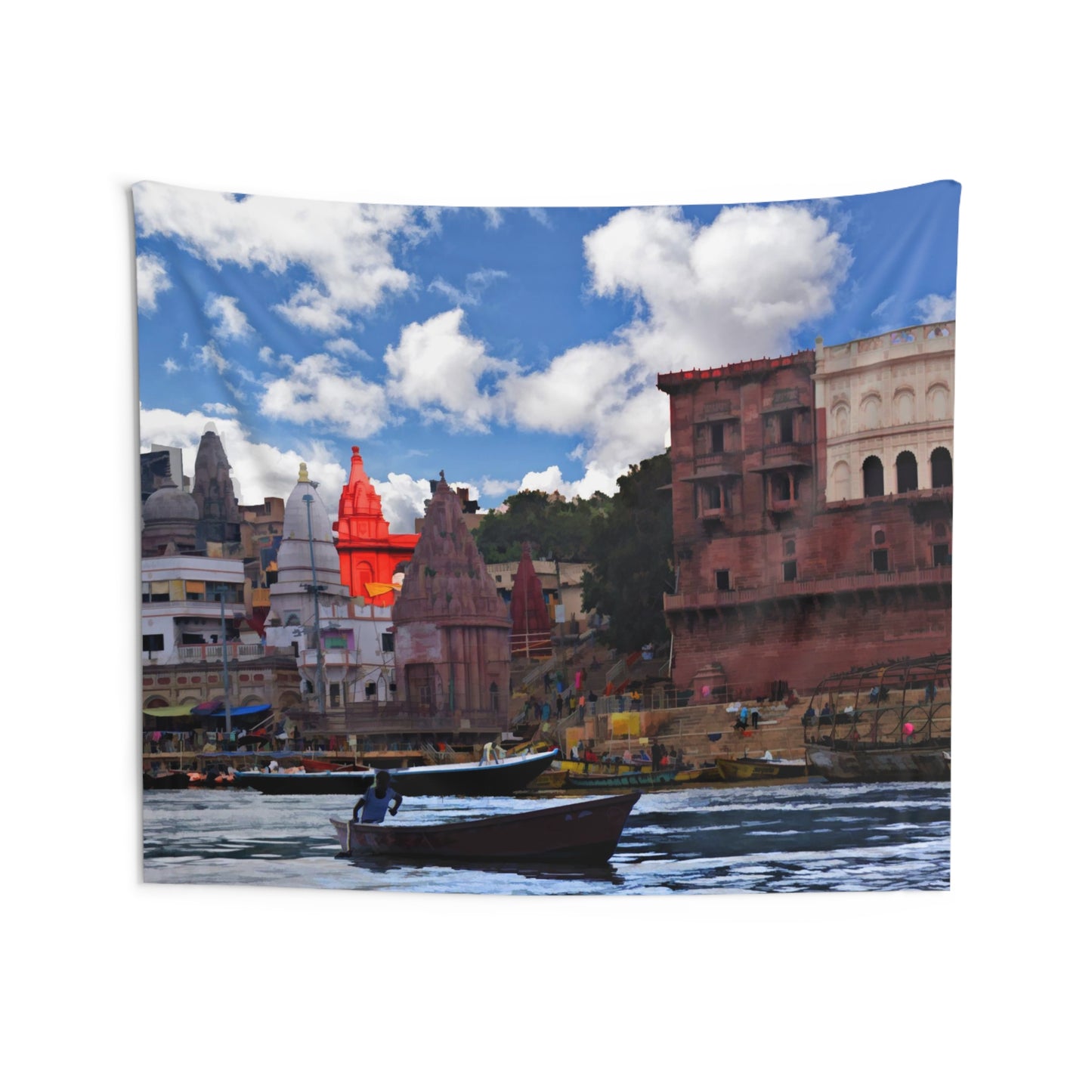 Varanasi Ganga River Tapestry