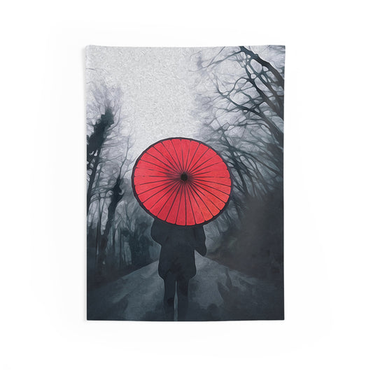 Red Umbrella Tapestry