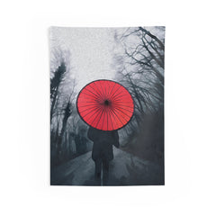 Red Umbrella Tapestry
