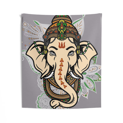 Ganesha Face Tapestry