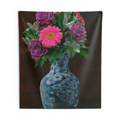 Flower Vase Art Tapestry