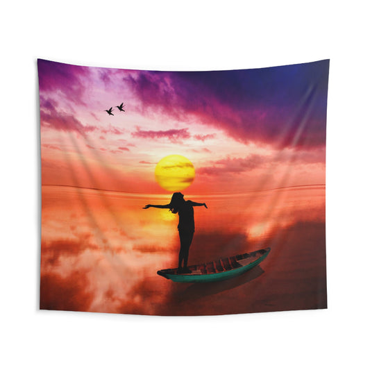Women Lake Tapestry