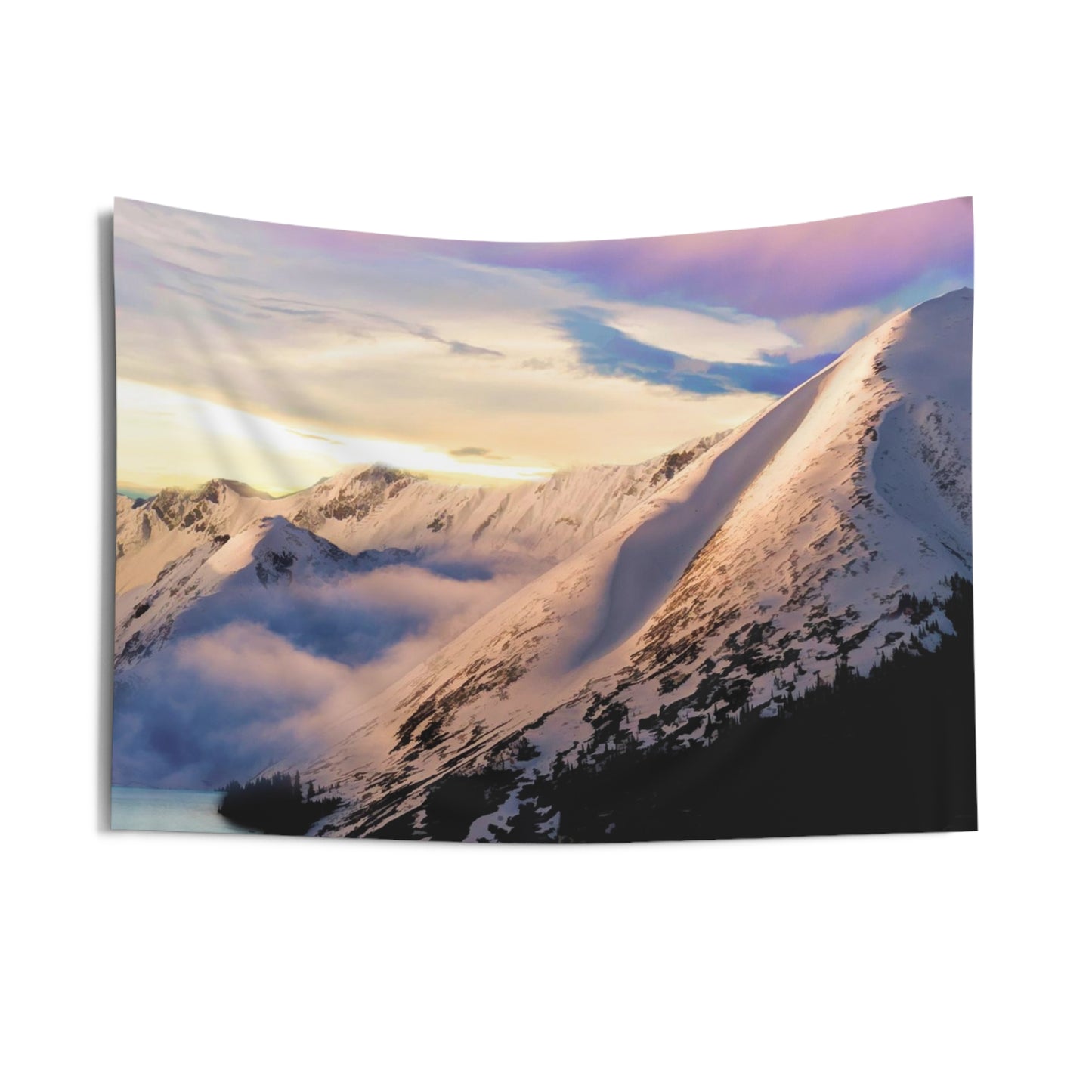 Mountains Snow Tapestry