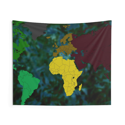World map Painting Tapestry