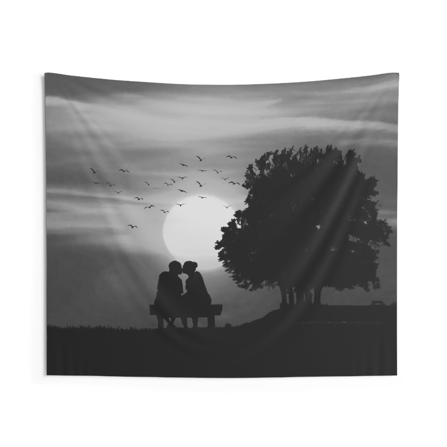Couple Sunset Tapestry