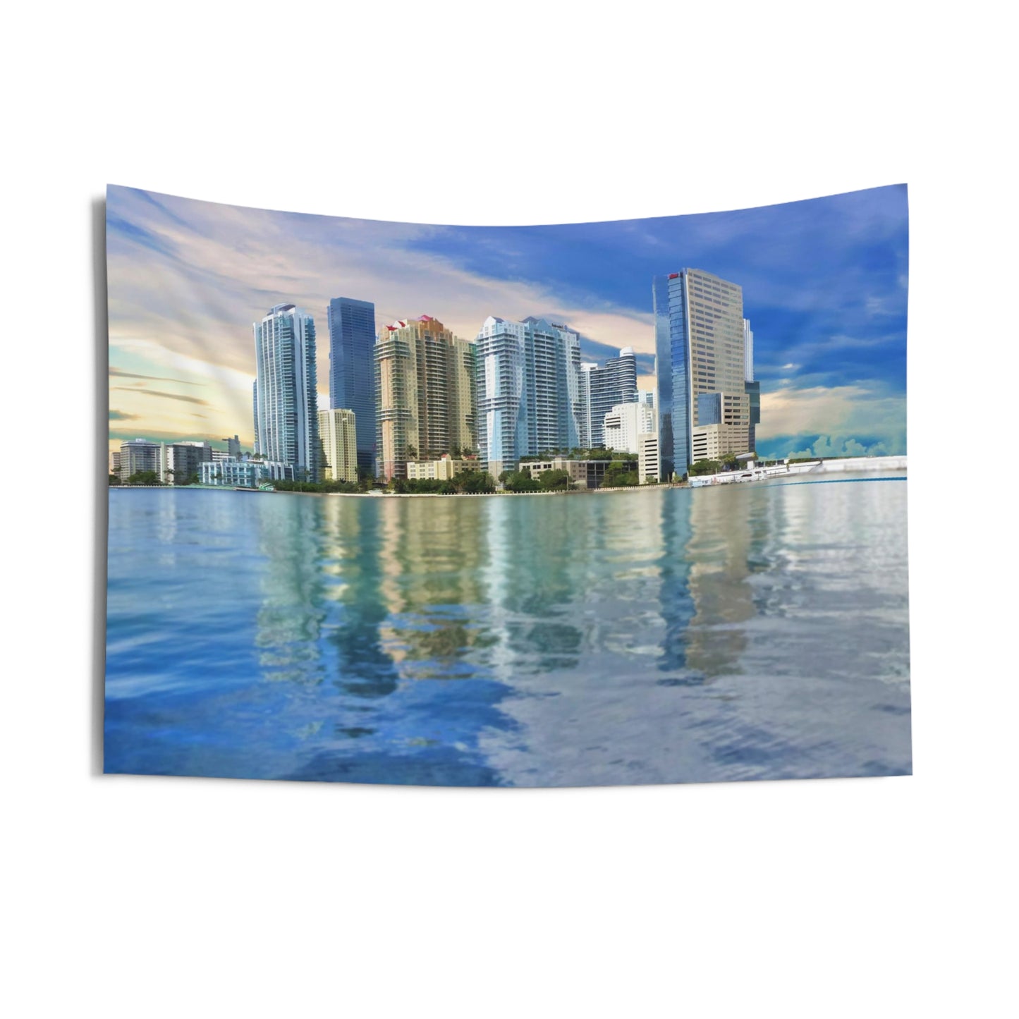 Miami Skyline Tapestry
