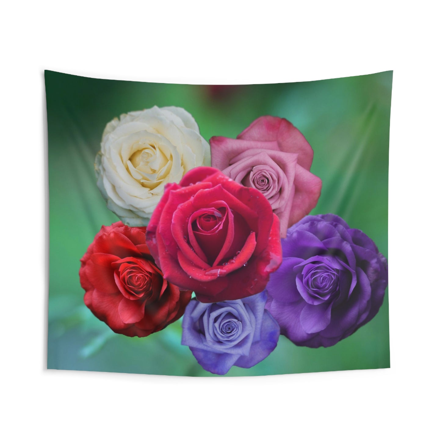 Multicolor Rose Tapestry