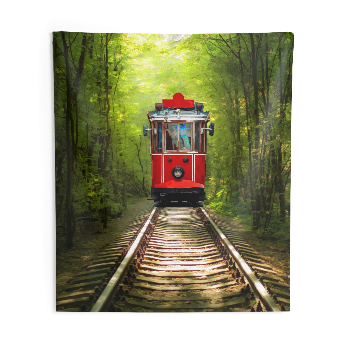 Tree Tunnel Tram Tapestry