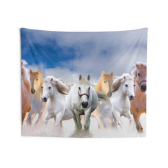 Seven Runing Horses Tapestry
