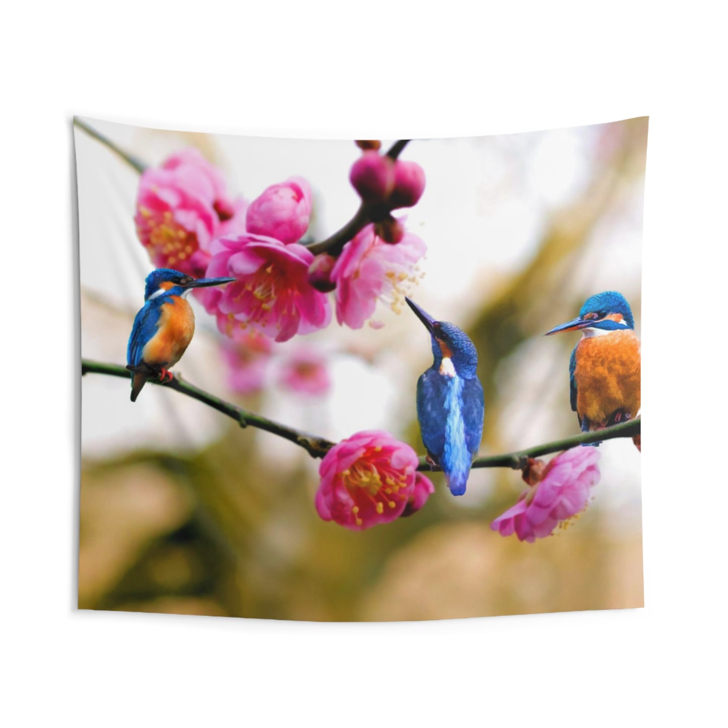 Kingfisher Bird Tapestry