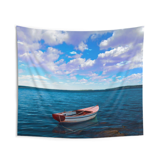 Sea Boat Tapestry