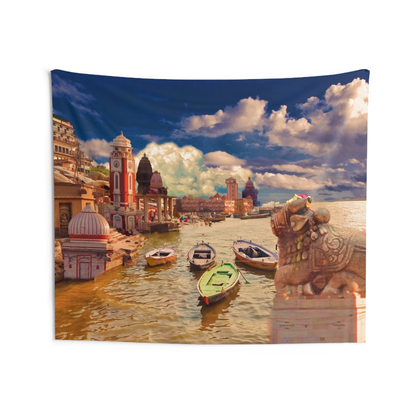 Ganga River Varanasi Tapestry